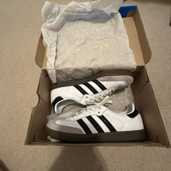 Adidas Samba OG – White/Black/Gum – Women’s 6 - Picture 1 of 7